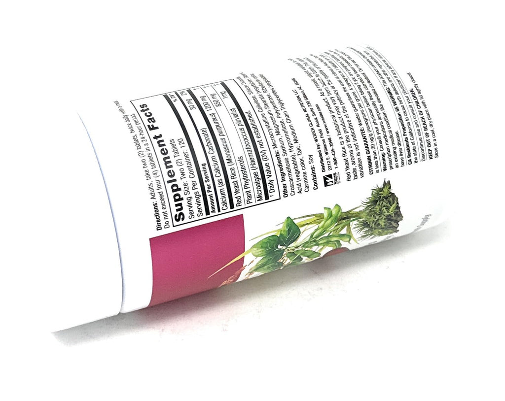 Red Yeast Rice 1200 mg 240 Tablets S42030