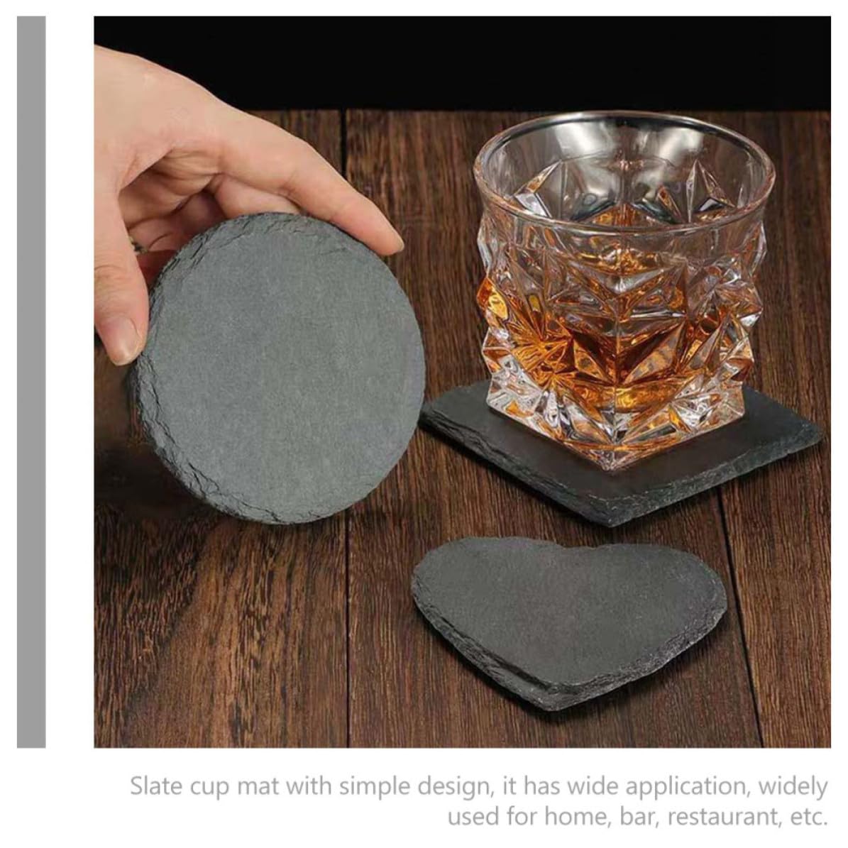 12pcs Natural Stone Drink Coasters G729