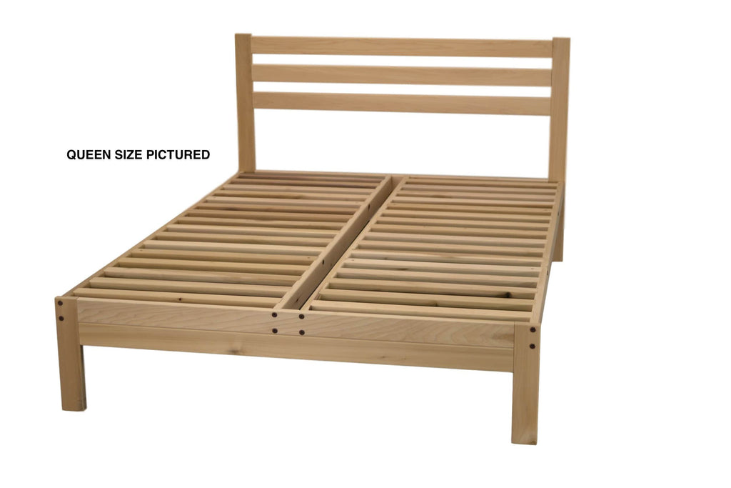 California King Unfinished Wood Platform Bed H4532