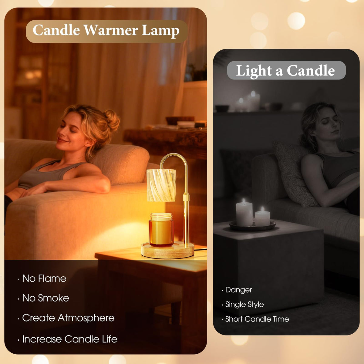 Candle Warmer Lamp with Timer Dimmer P432646