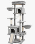 70 Inch Cat Tree with Scratching Post and Hammock O670