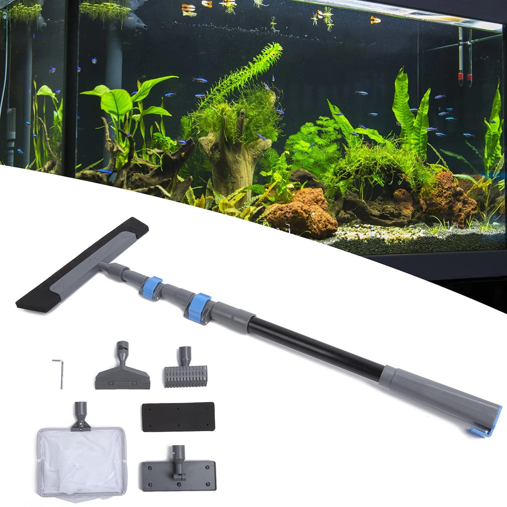 5 in 1 Aquarium Cleaning Tool Kit with Long Handle G79469