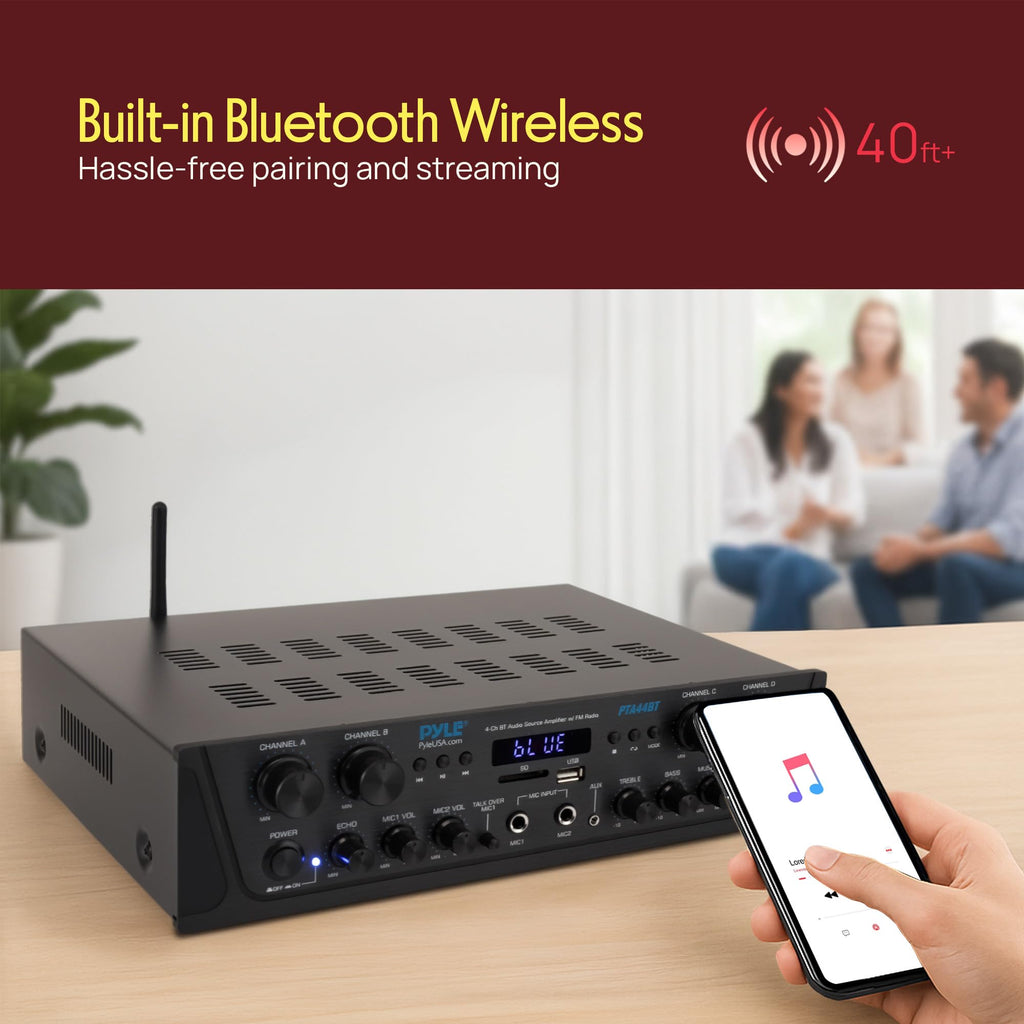 4-Channel Audio Amplifier with Bluetooth S617