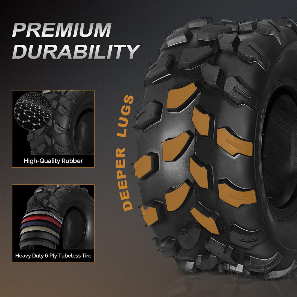 Set of 2 18x7-8 All-Terrain Mud Tires P445436