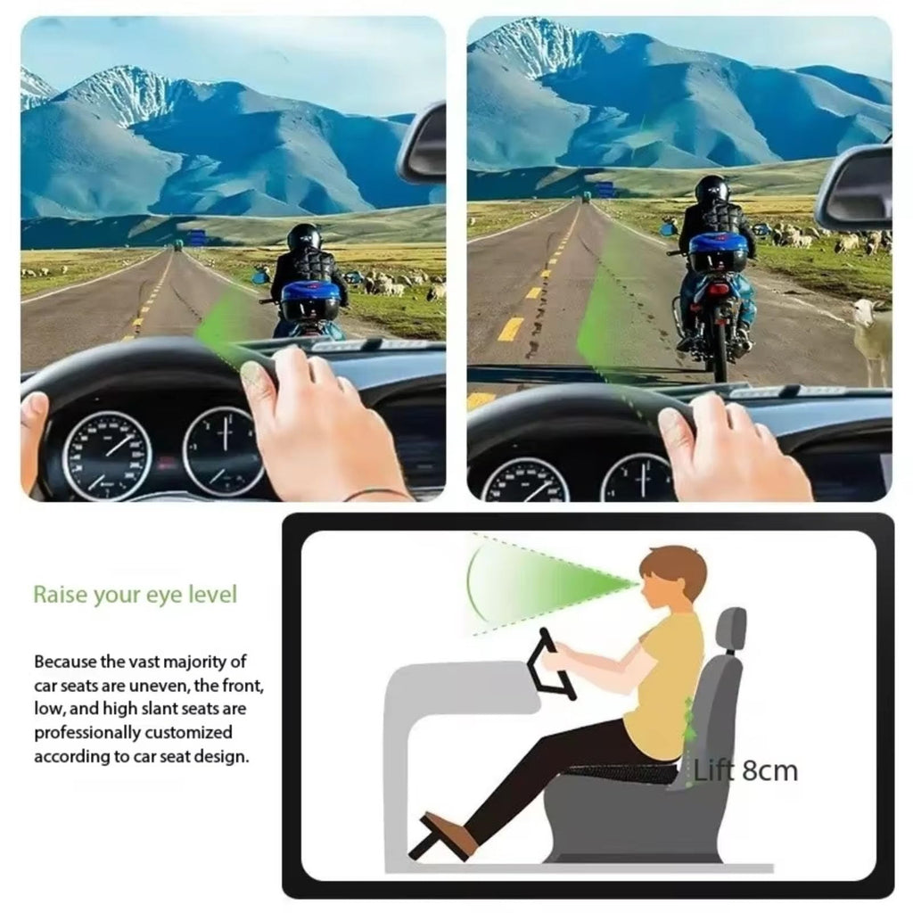 Black Memory Foam Car Seat Booster Cushion A4740