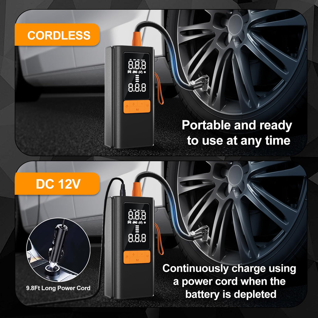 Portable Air Compressor 150 PSI with Digital Pressure Gauge B3233