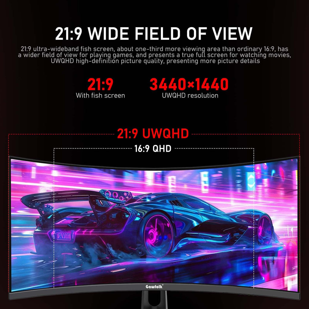 34 Inch Ultrawide Curved 200Hz Gaming Monitor P743