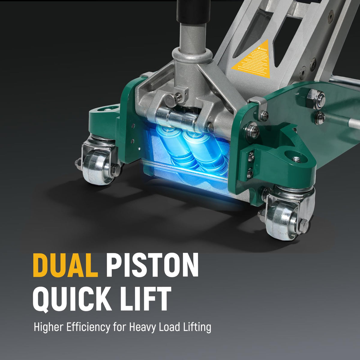 3-Ton Aluminum Floor Jack with Dual-Piston Rapid Lift Pump A683