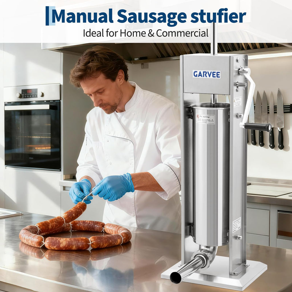 7 L 2-Speed Vertical Sausage Stuffer G2518