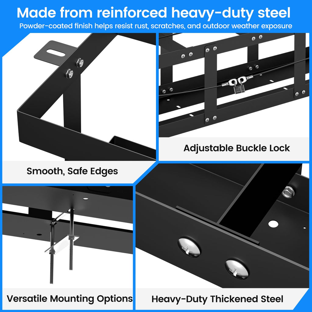 Adjustable 5 Gallon Fuel Jug Holder Q360