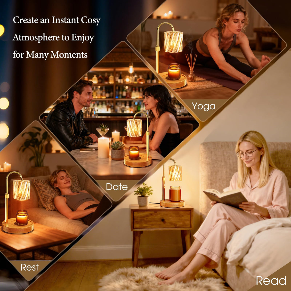 Candle Warmer Lamp with Timer Dimmer P432646