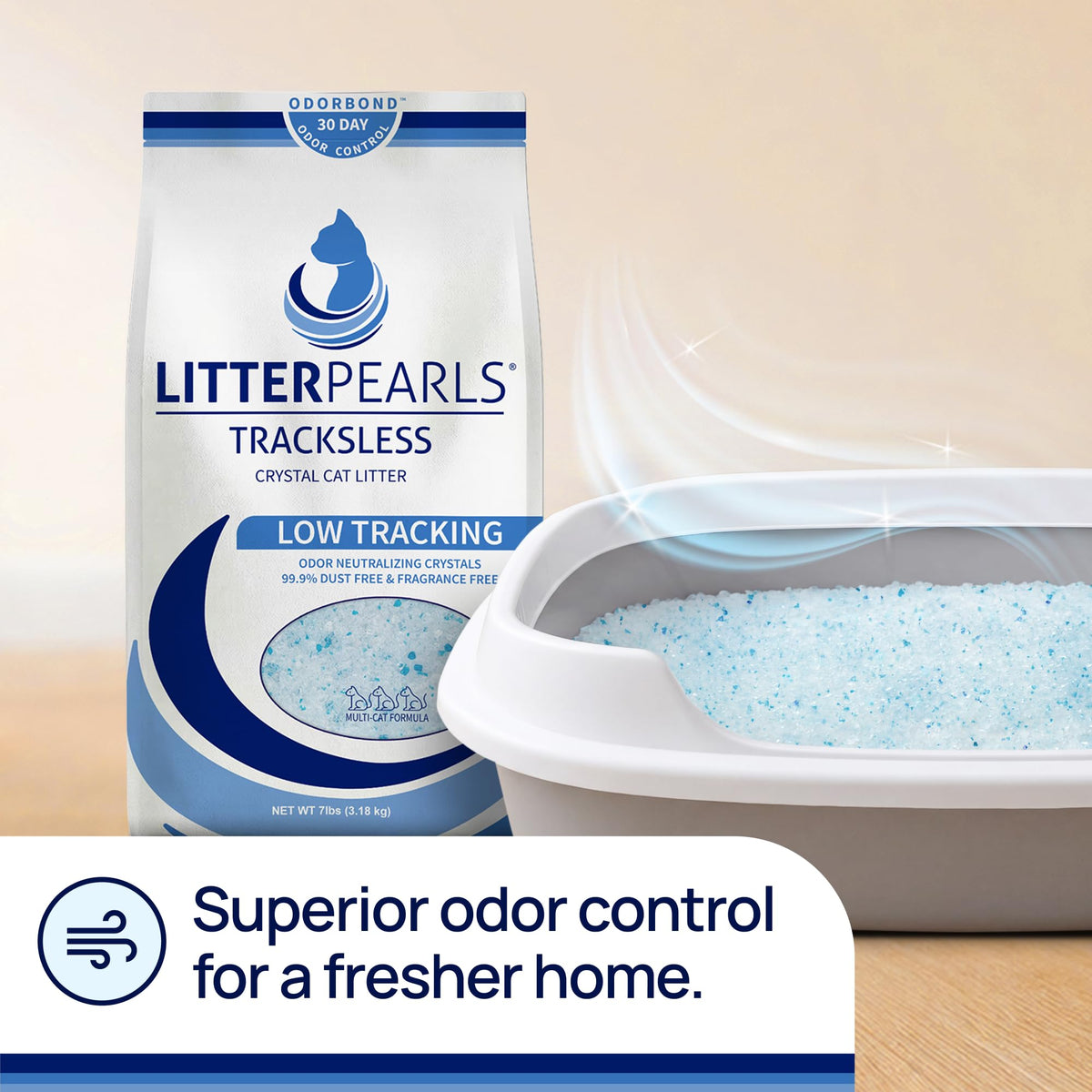 Low-Tracking 30-Day Odor Control Litter 20lbs K809285