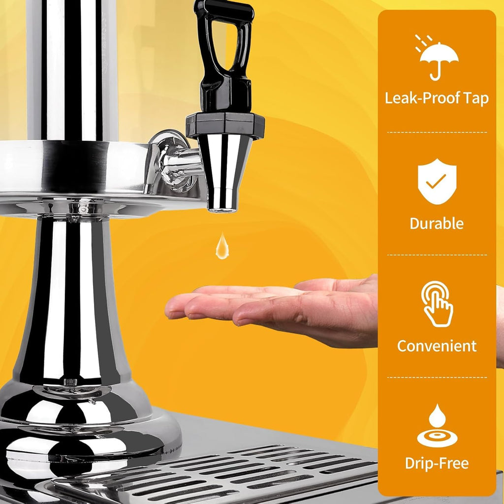 Stainless Steel Beverage Dispenser with Stand H418016