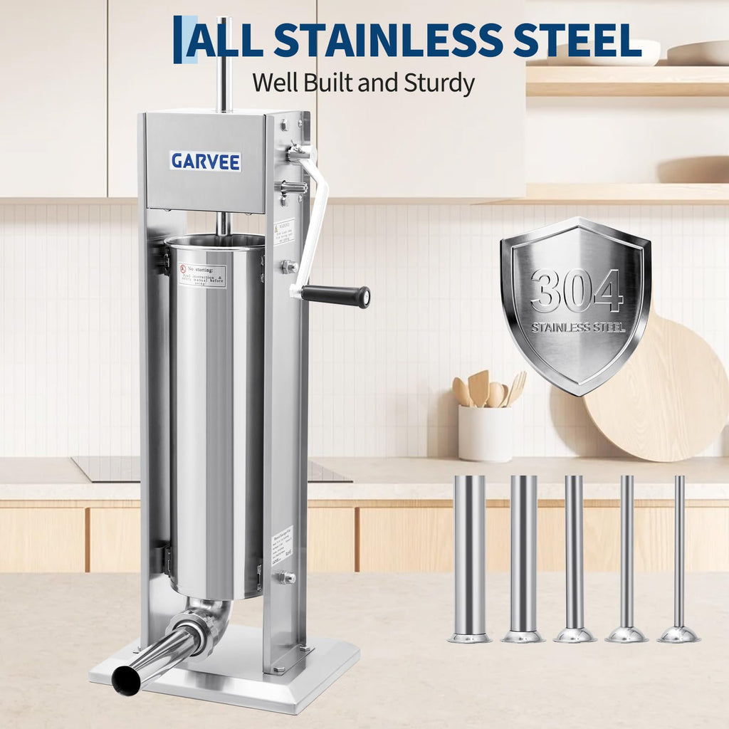 7 L 2-Speed Vertical Sausage Stuffer G2518
