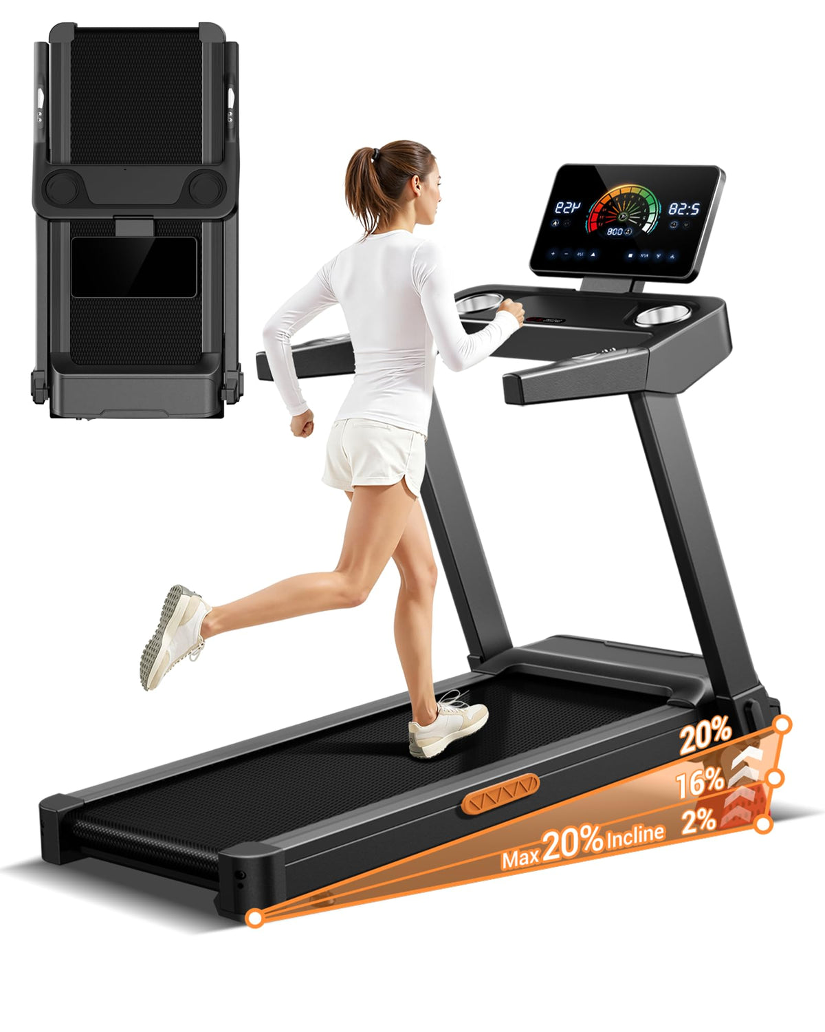 Treadmill with 20% Incline N9384