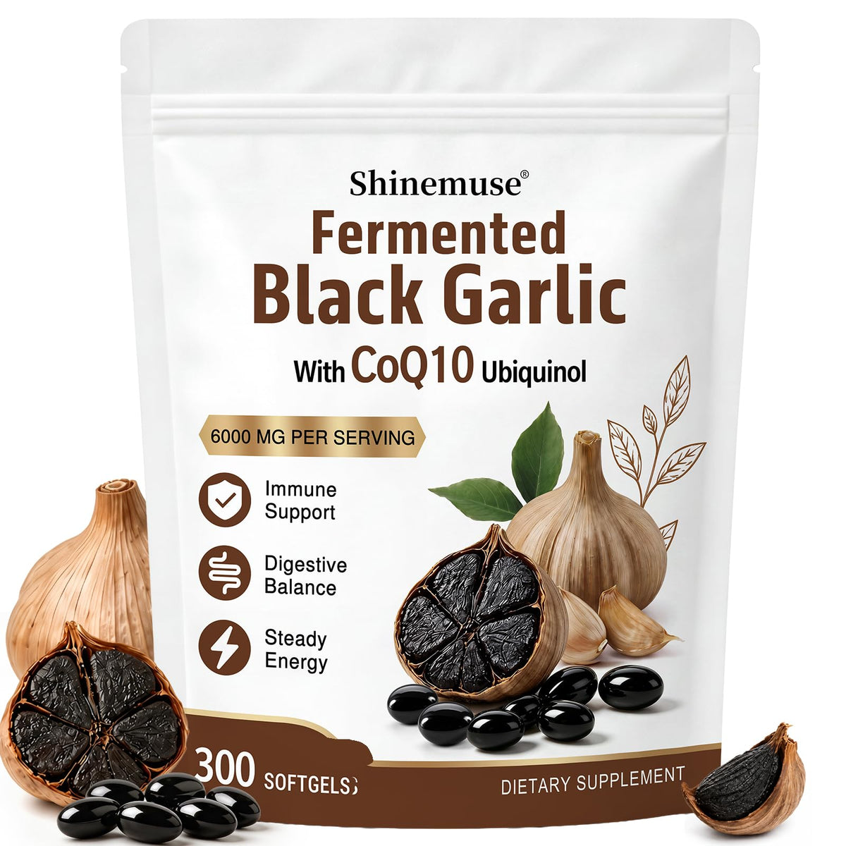 Black Garlic Extract 300 Softgels E1439