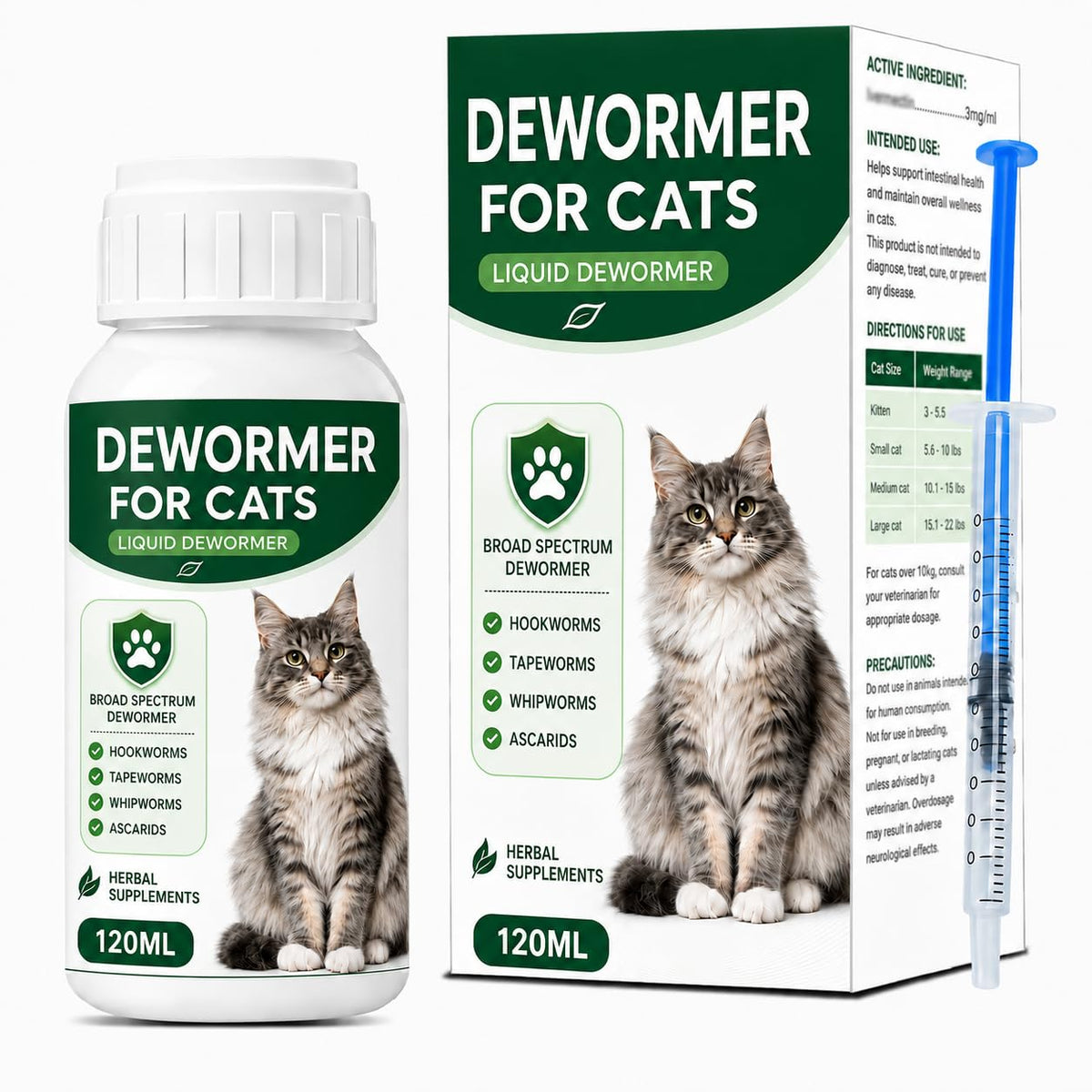 Broad Spectrum Liquid Cat Dewormer S4173