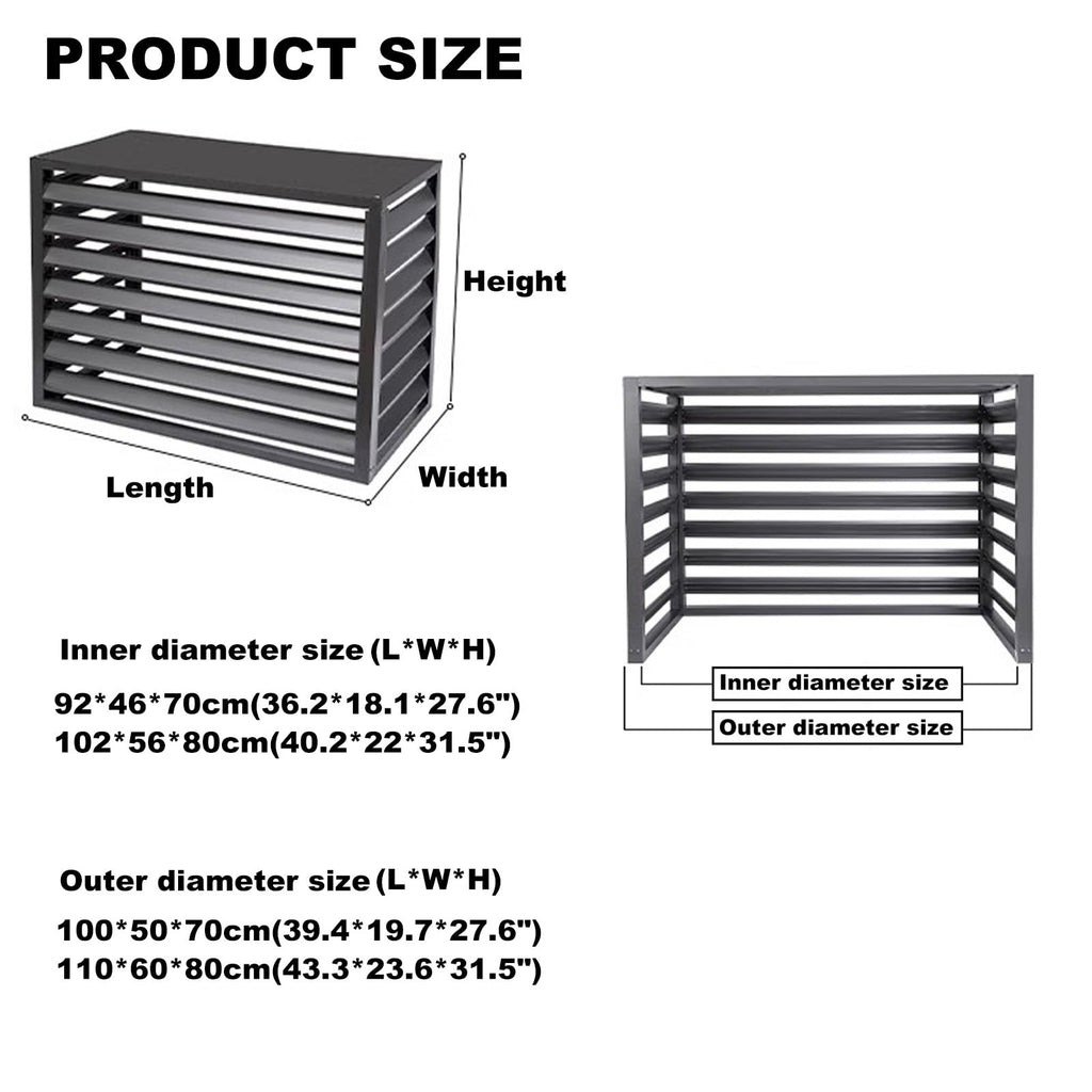 Aluminum 4-Panel AC Condenser Fence A488
