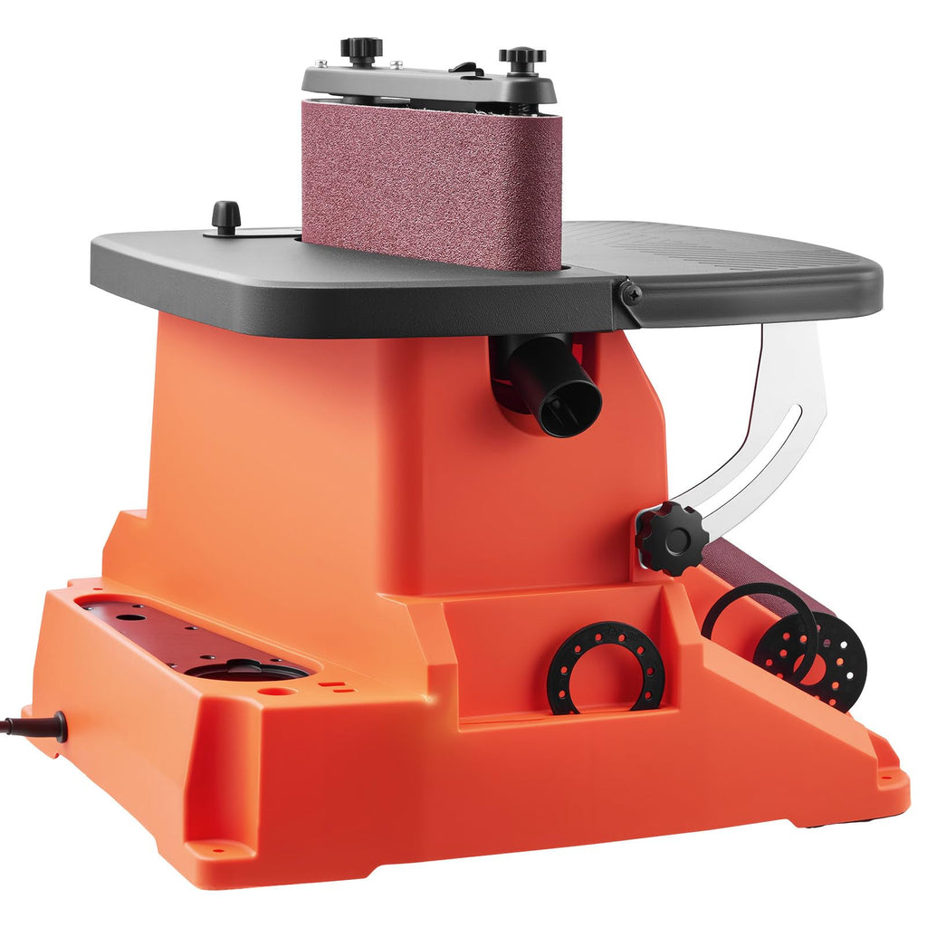 Oscillating Belt and Spindle Sander, 2400RPM Benchtop with 5 Sleeves & Sanding Belt F16959