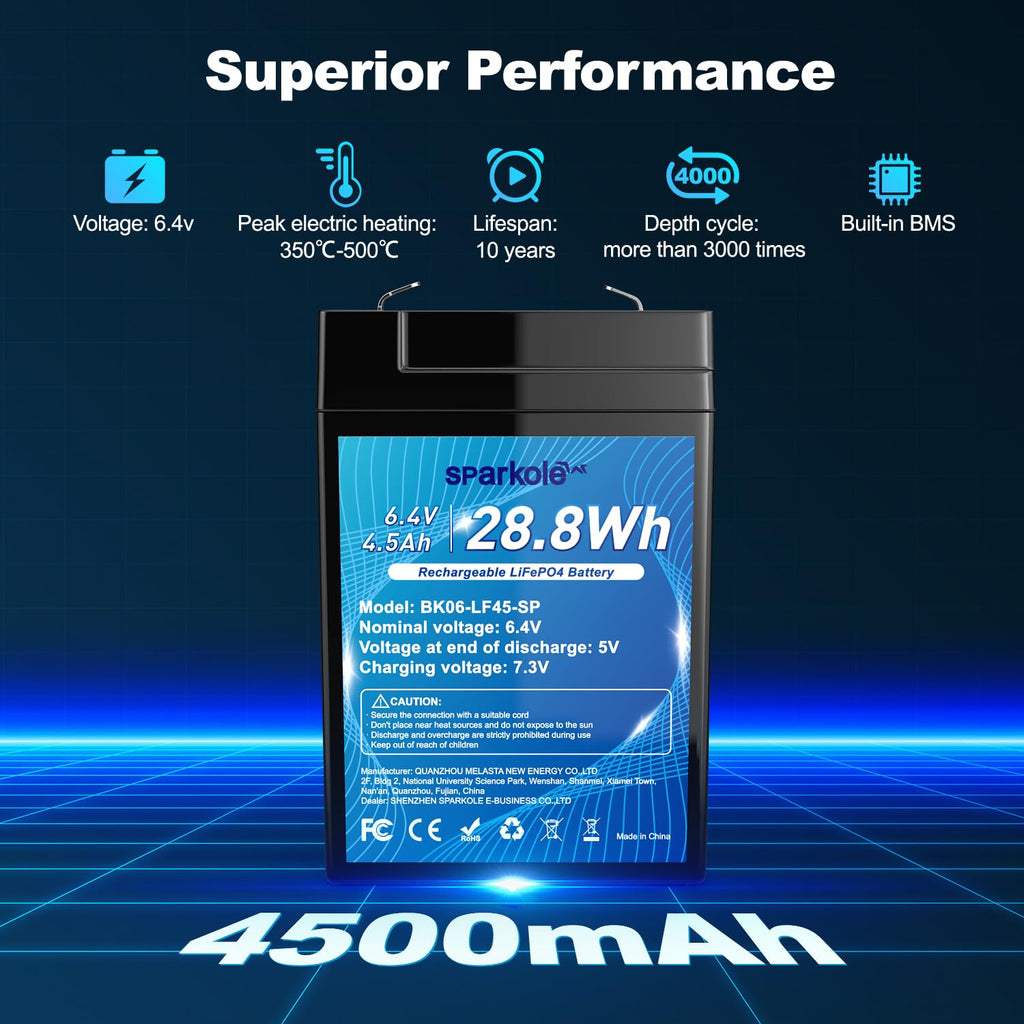 4.5Ah LiFePO4 Battery 2 Pack A369
