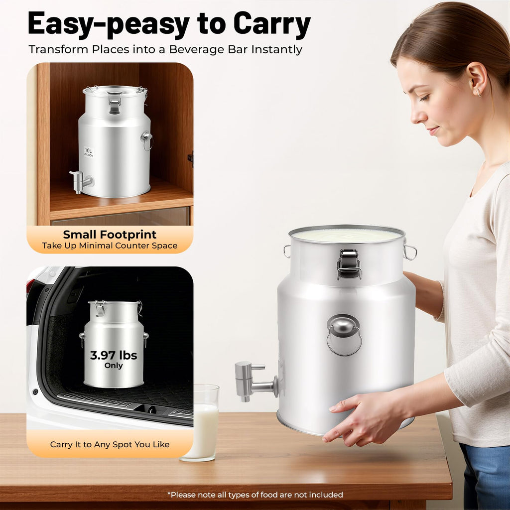 304 Stainless Steel 2.64Gal Water Dispenser with Faucet G842610