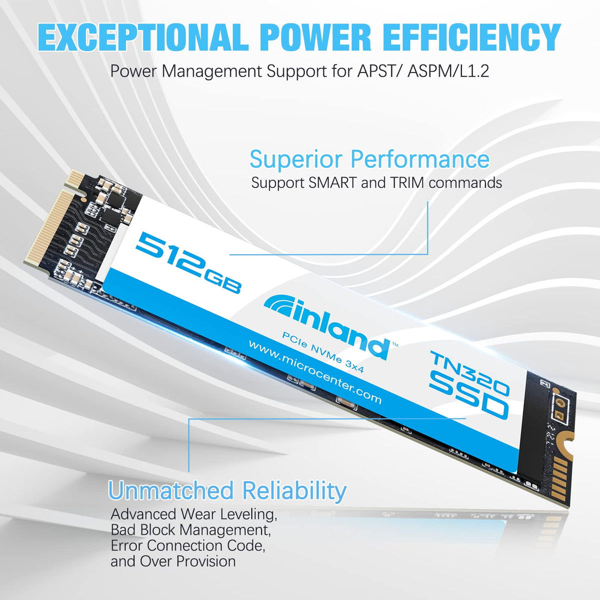 512GB NVMe M.2 PCIe Gen3x4 Internal Solid State Drive SSD P859954