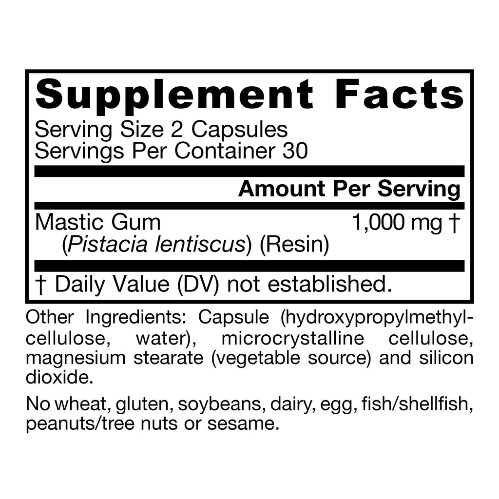 Mastic Gum 1000mg 60 Capsules O150