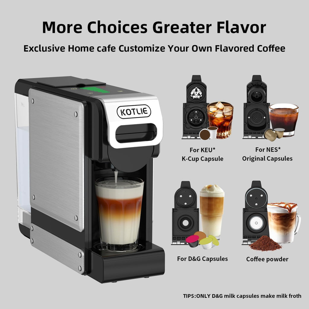 19 Bar Single Serve Coffee Maker with 34 Oz Reservoir C925
