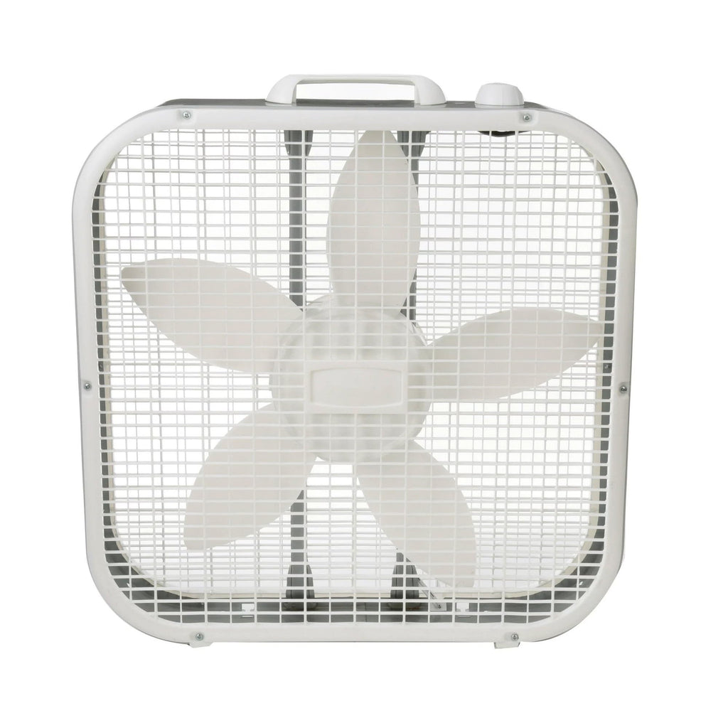 20" Classic Box Fan, 3 Speeds, White E46898