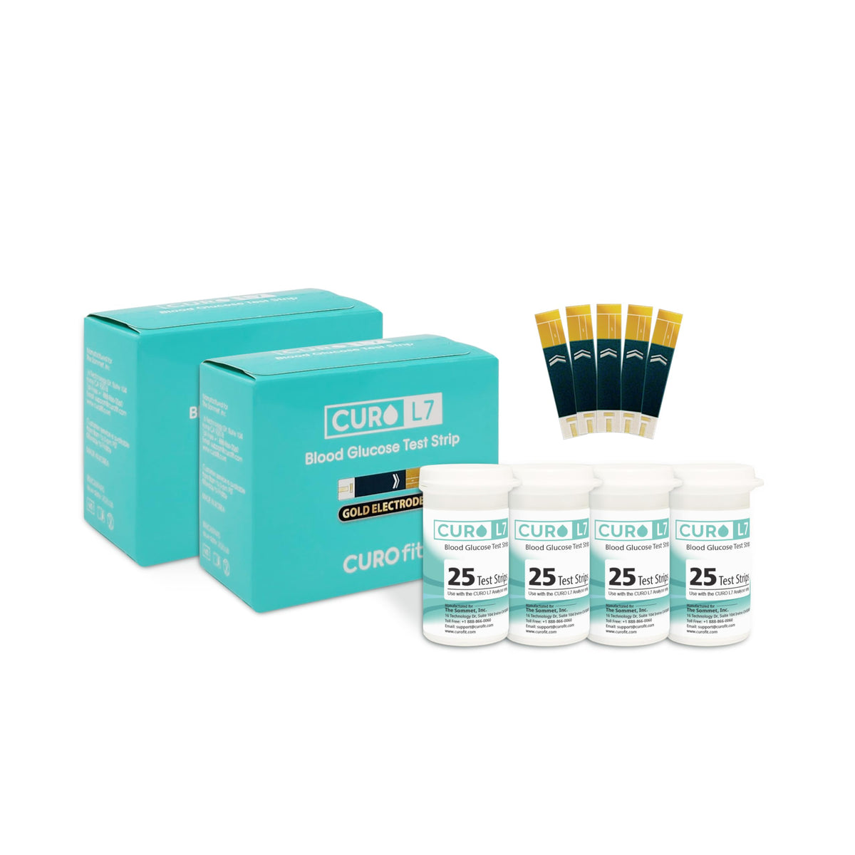 Glucose Test Strips, 100 Count, No Coding B957432