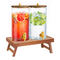 2PCS 1.5 Gallons Glass Drink Dispenser with Spout X601873