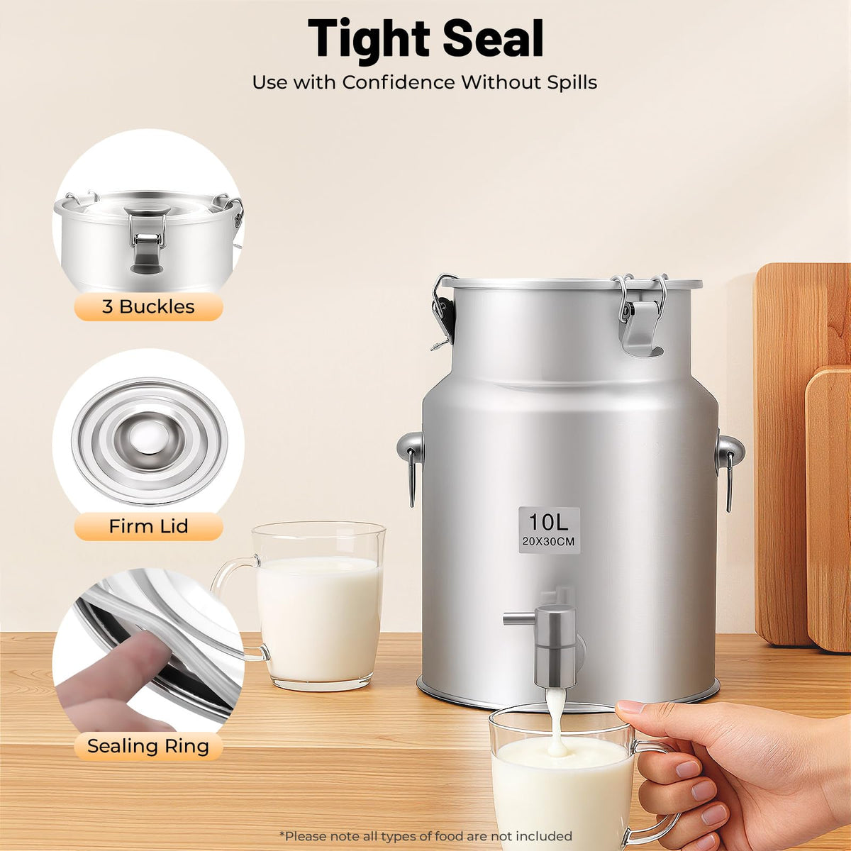 304 Stainless Steel 2.64Gal Water Dispenser with Faucet G842610