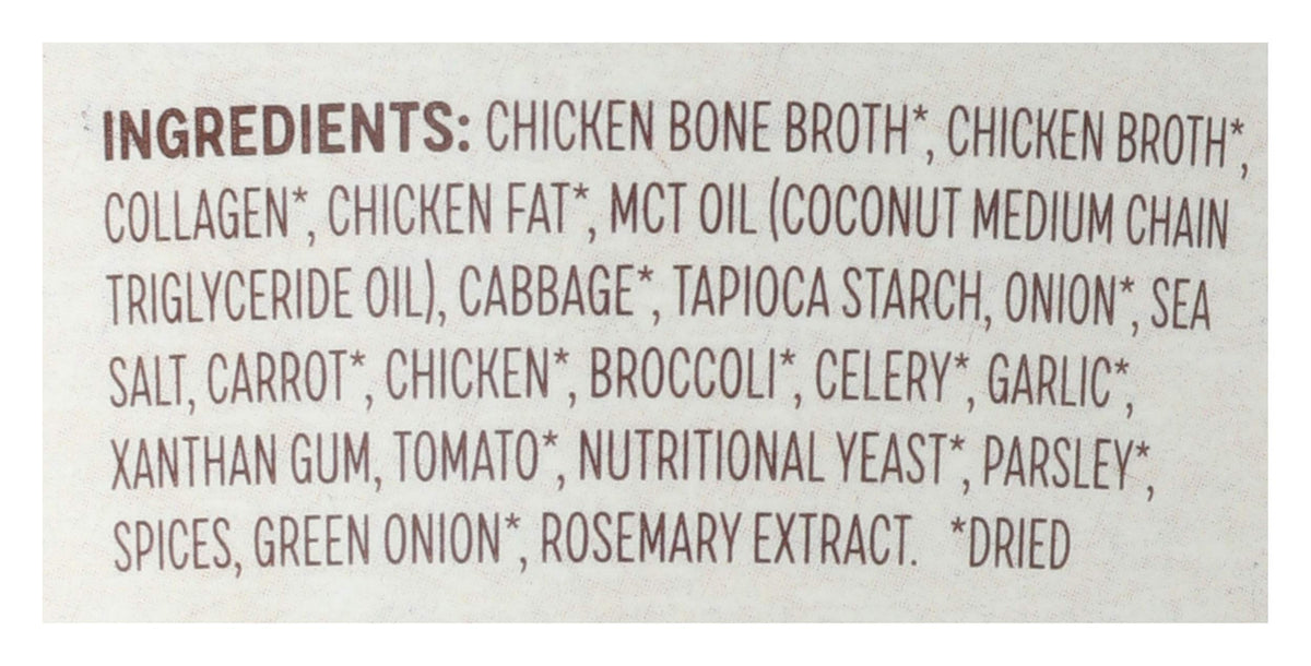 Chicken Vegetable Bone Broth Soup, 1.2 OZ K774