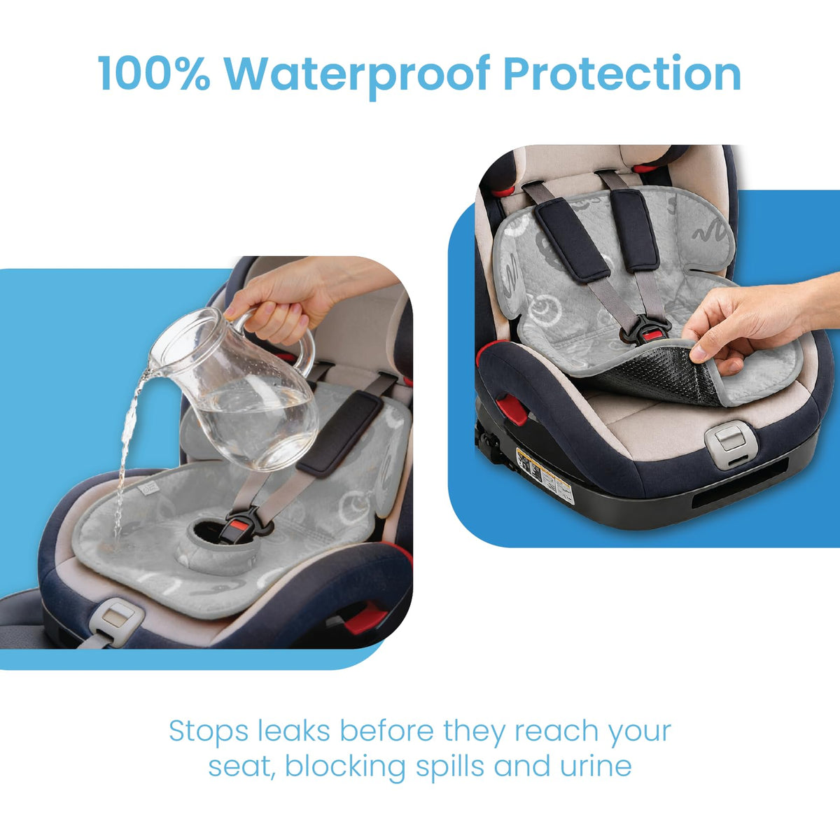 2-Pack Waterproof Machine Washable Car Seat Protector F70275