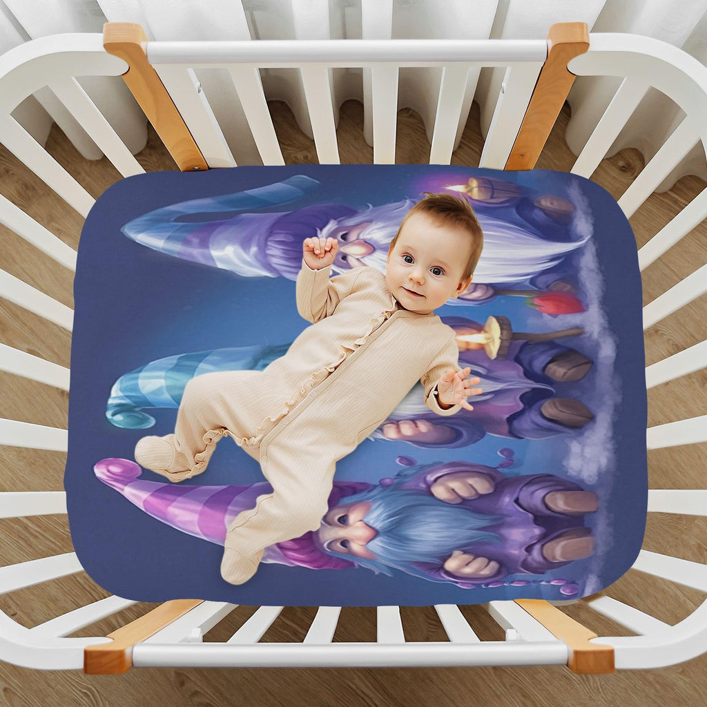 Soft Microfiber Fitted Crib Sheets for Standard Size Baby Mattress I3324