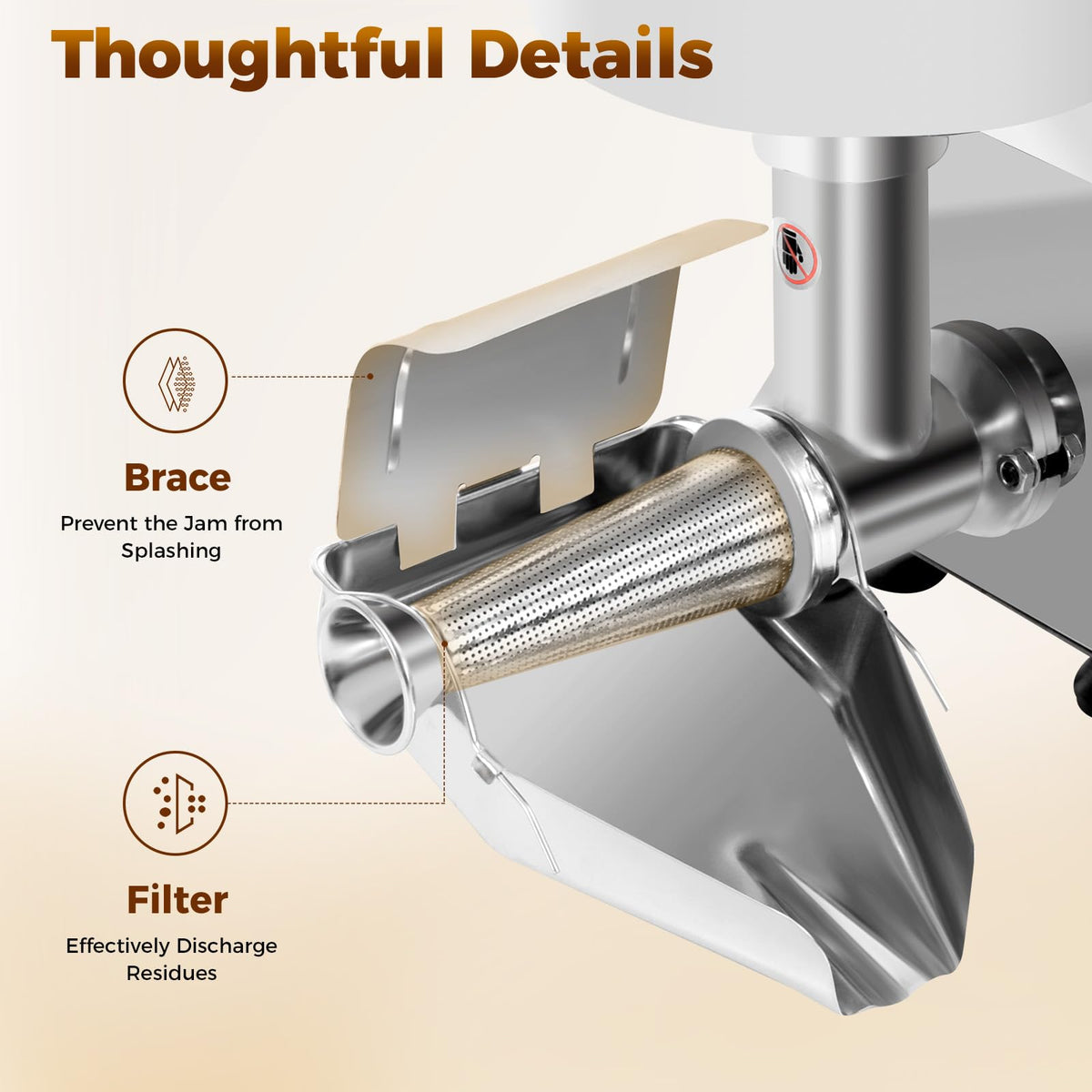 110v 450w Stainless Steel Electric Tomato Strainer K533
