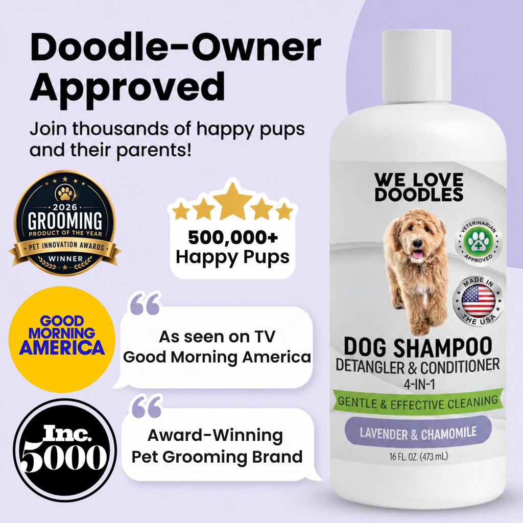 Hypoallergenic Tearless Dog Shampoo, Conditioner & Detangler 16OZ R86282