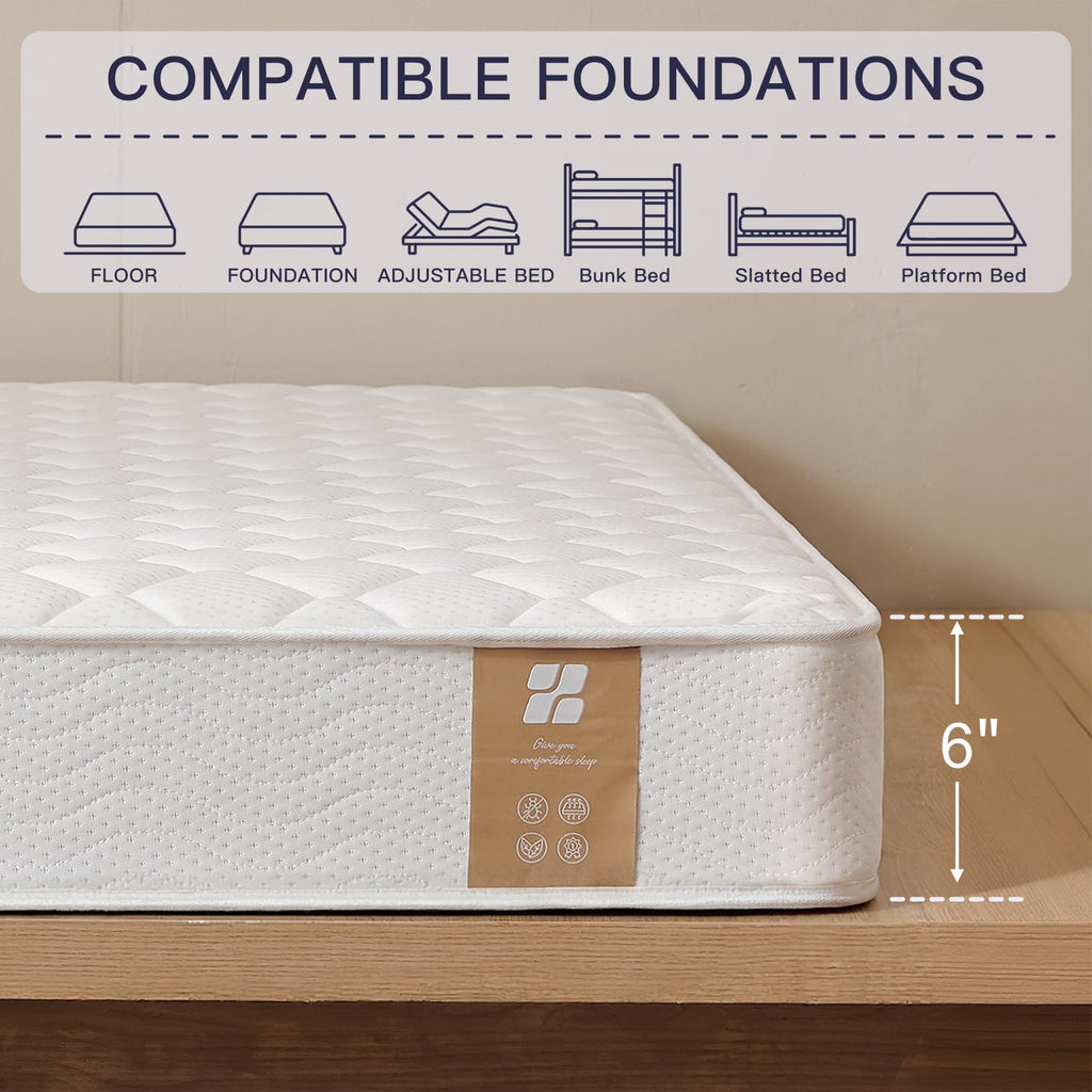 6 Inch Twin Mattress with Bonnell Spring Q788287