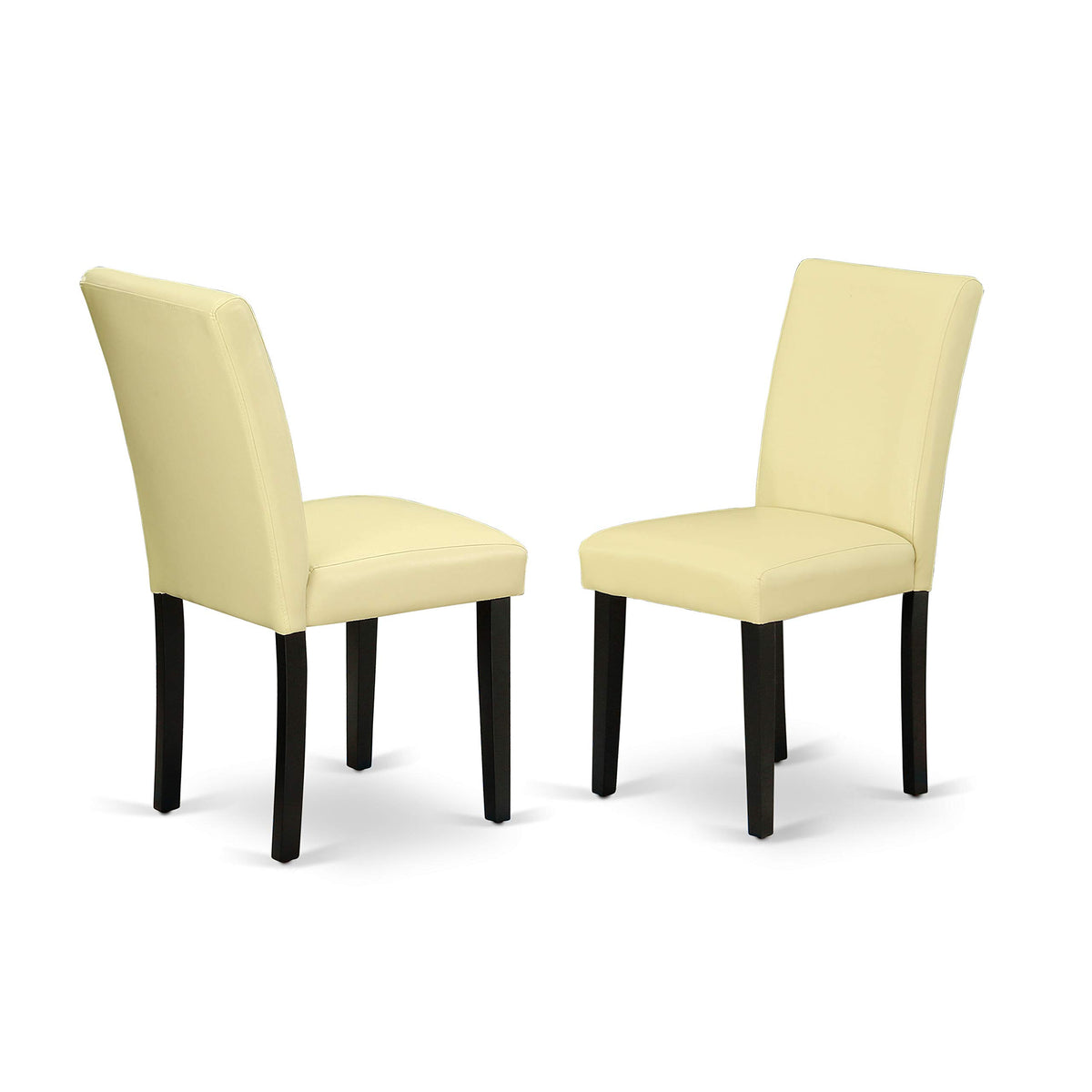 5 Piece Round Dining Table Set with Dropleaf and 4 Faux Leather Chairs Q7134