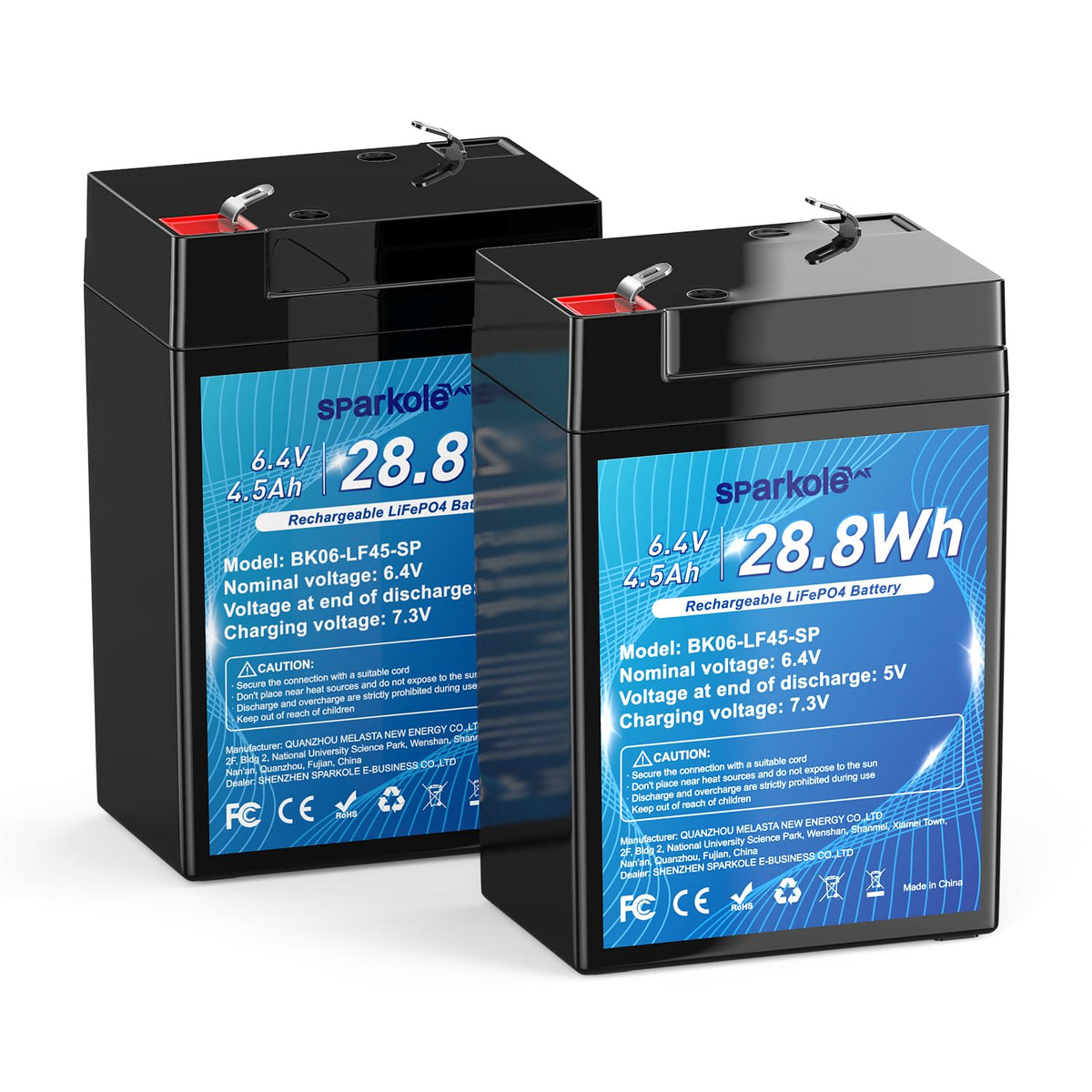 4.5Ah LiFePO4 Battery 2 Pack A369