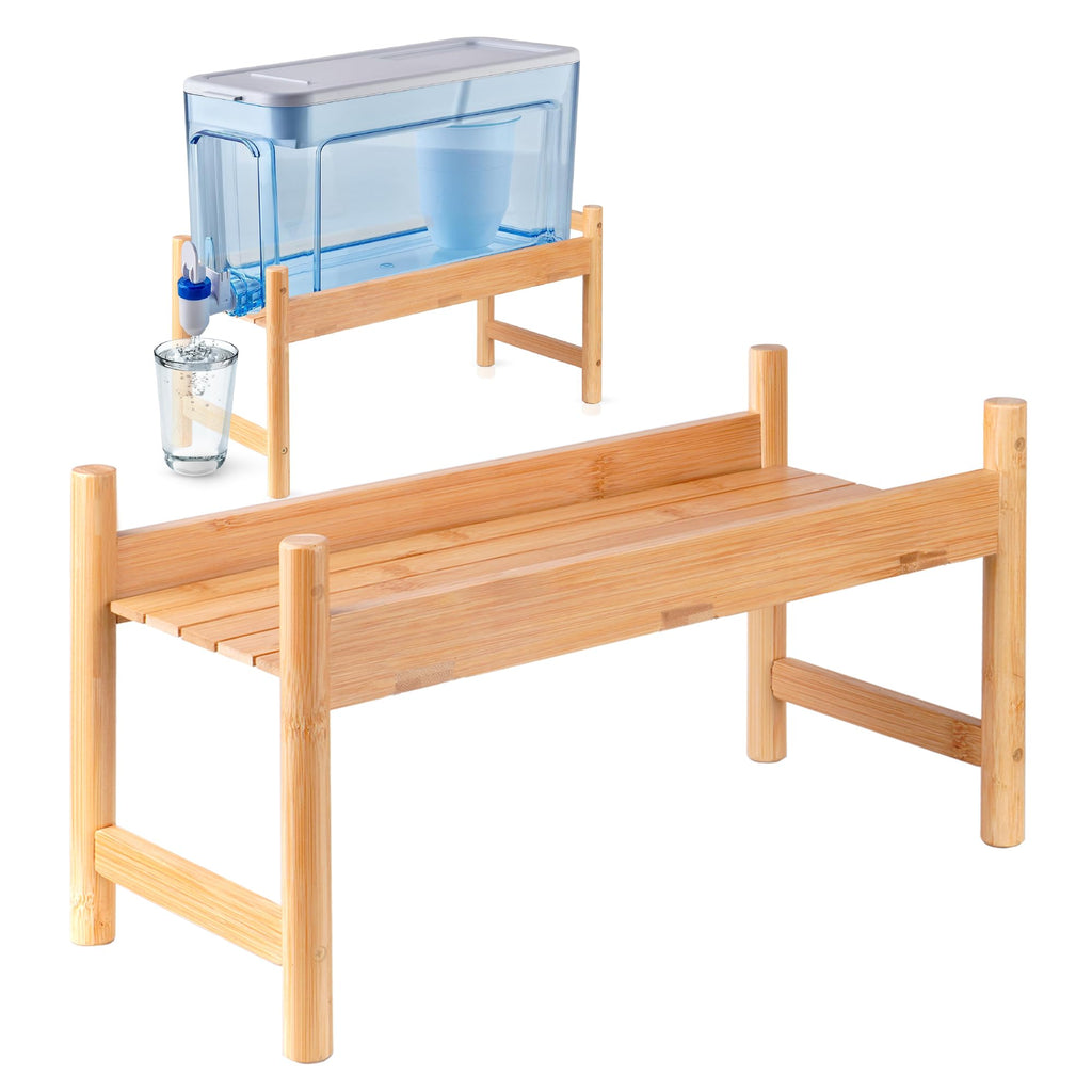 Bamboo Water Dispenser Stand M376957