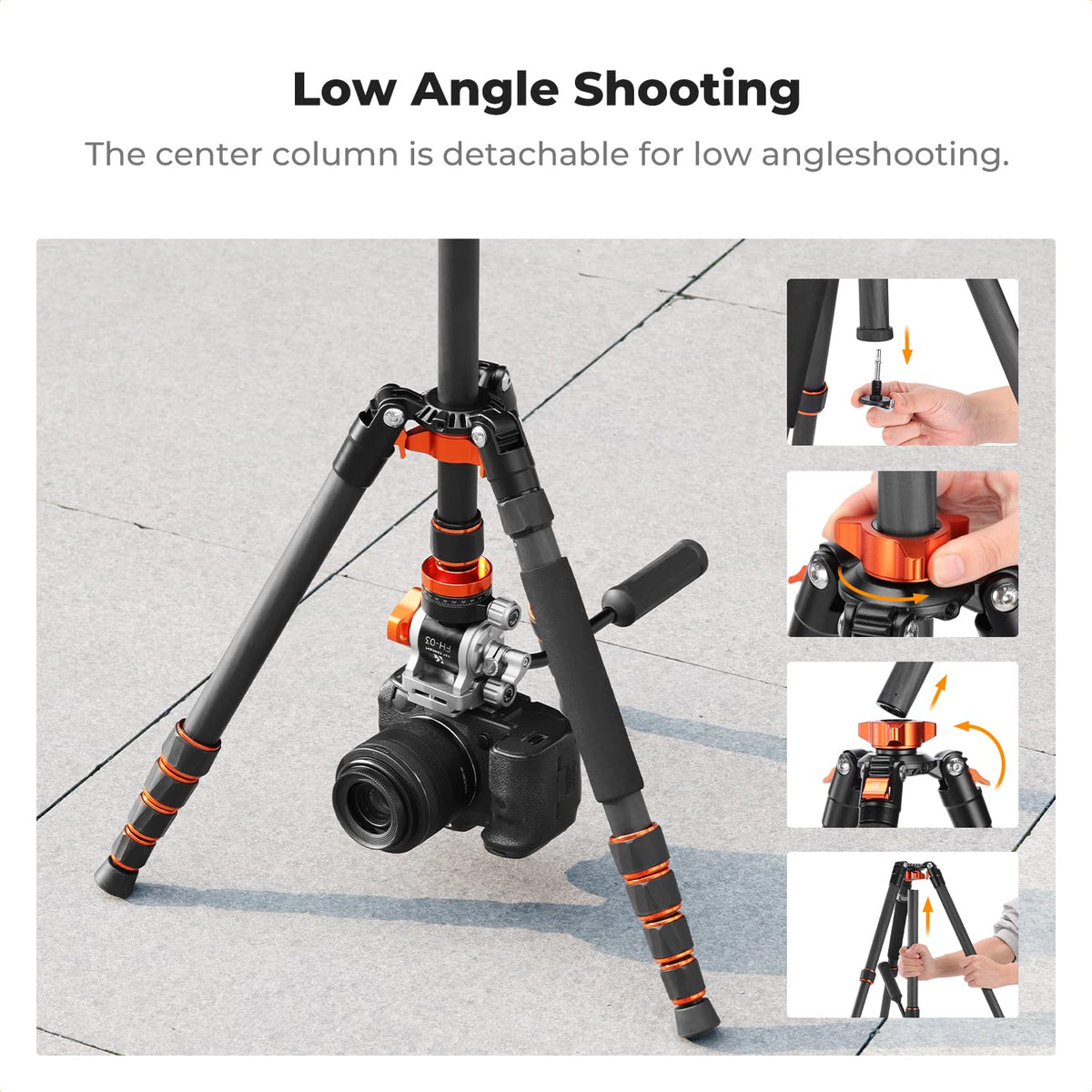 Carbon Fiber Tripod with Fluid Head A853
