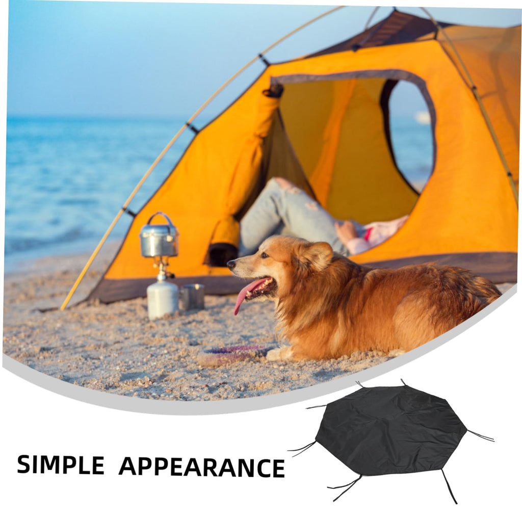 Waterproof Sunproof Dog Playpen Roof Cover 210D Oxford Cloth Black J2759