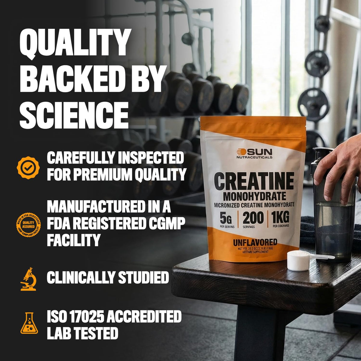 Unflavored Creatine Monohydrate 1kg X962