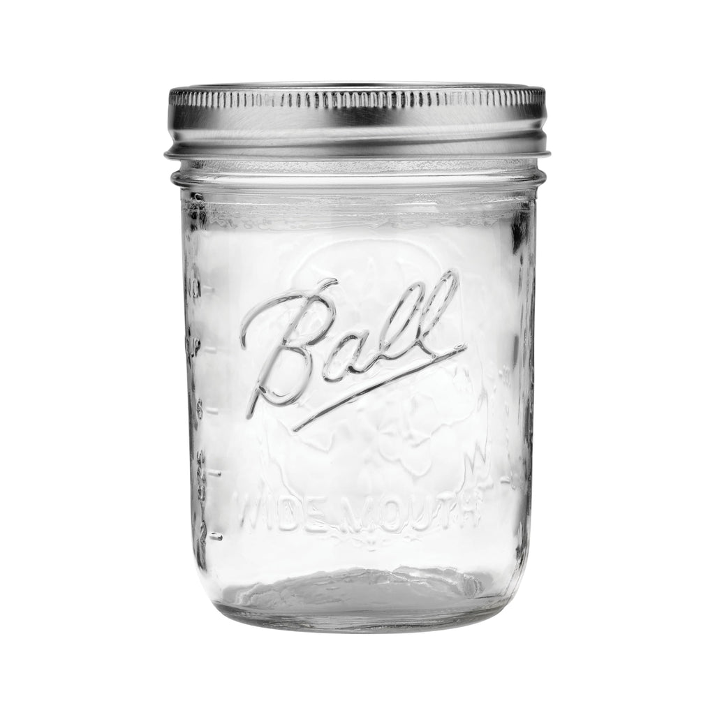 Wide Mouth Pint Canning Jars, 12 Pack, Clear W3258