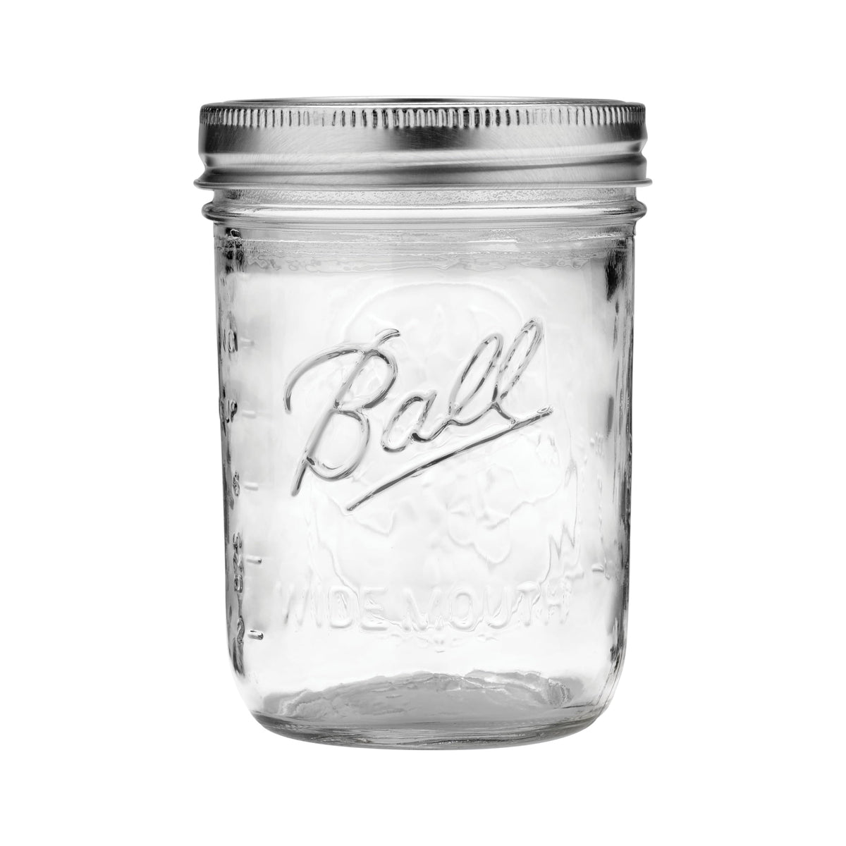 Wide Mouth Pint Canning Jars, 12 Pack, Clear W3258