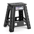 Black 1 Pack Folding Plastic Step Stool E79335