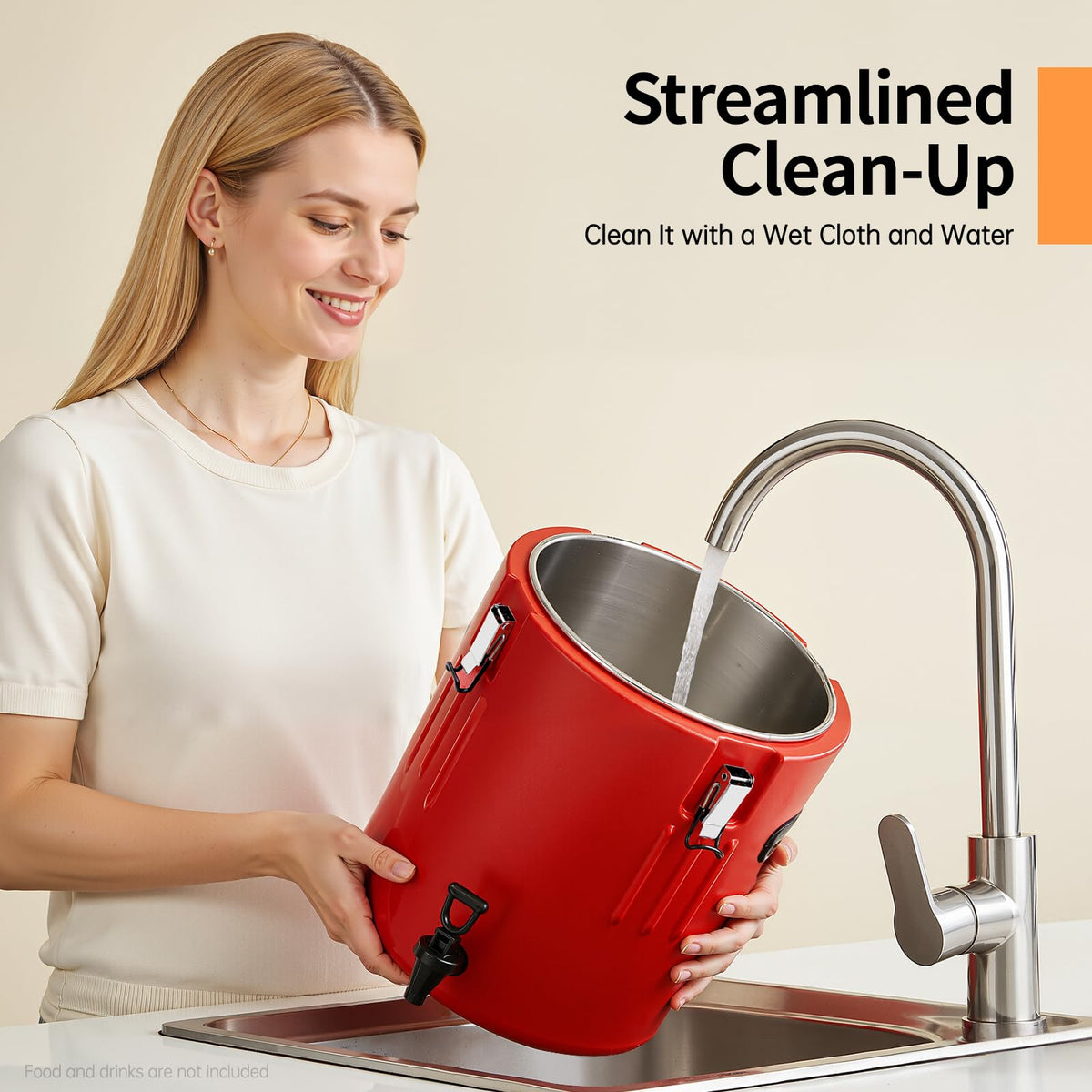 40L Stainless Steel Insulated Drink Dispenser with Faucet N868