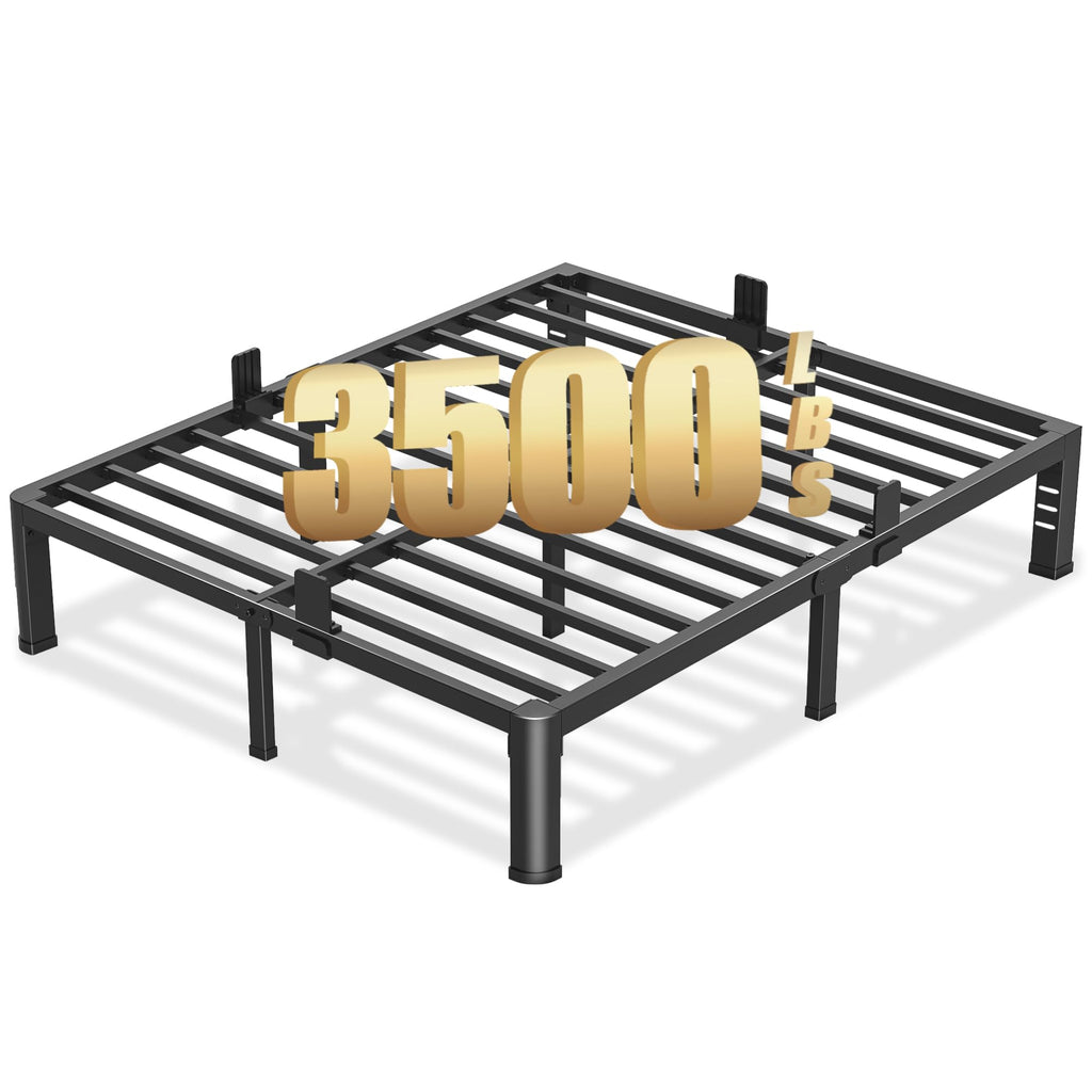 10 Inch Queen Metal Bed Frame with Headboard T522732