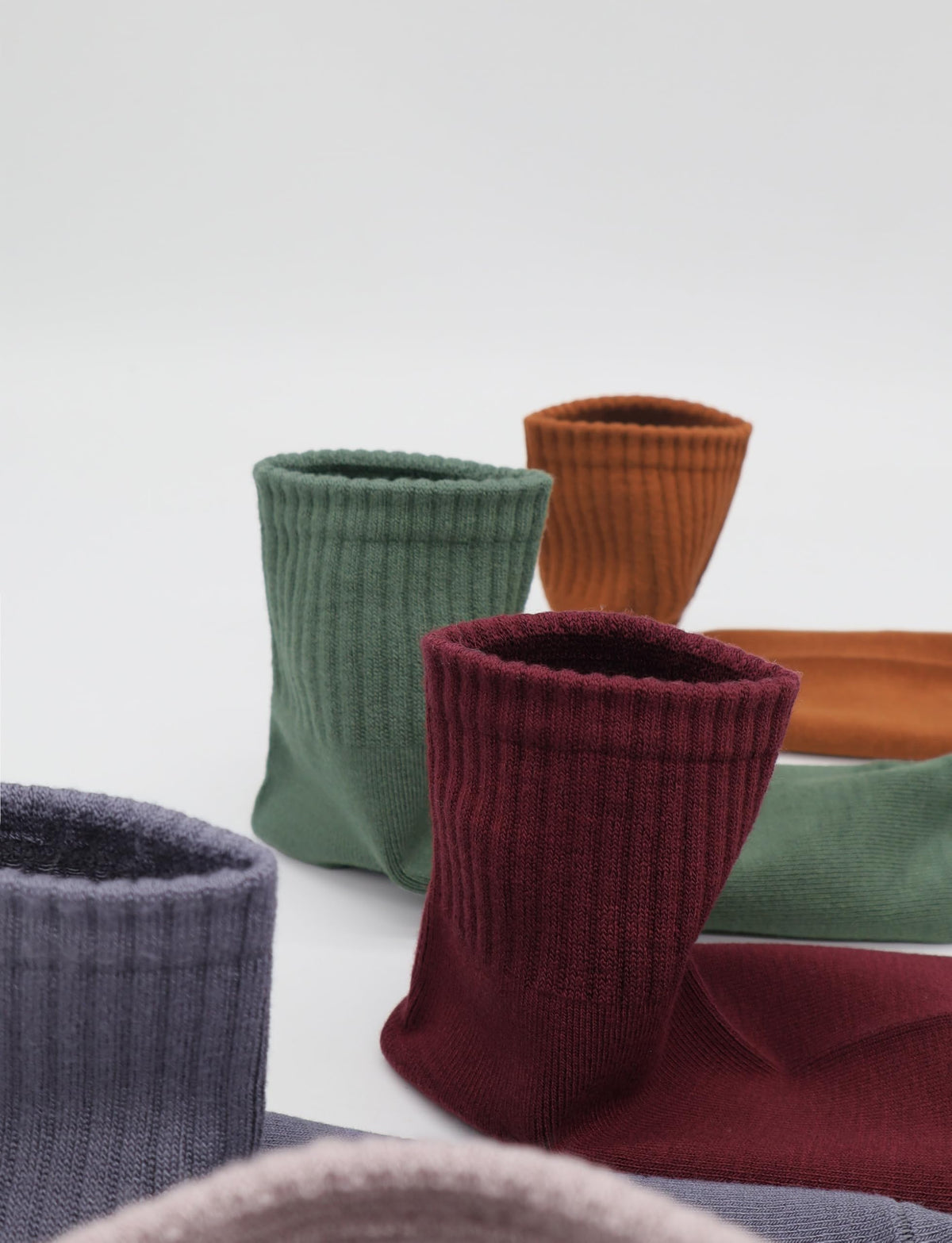Viscose Bamboo Mini Crew Socks 5 Pairs Y6555